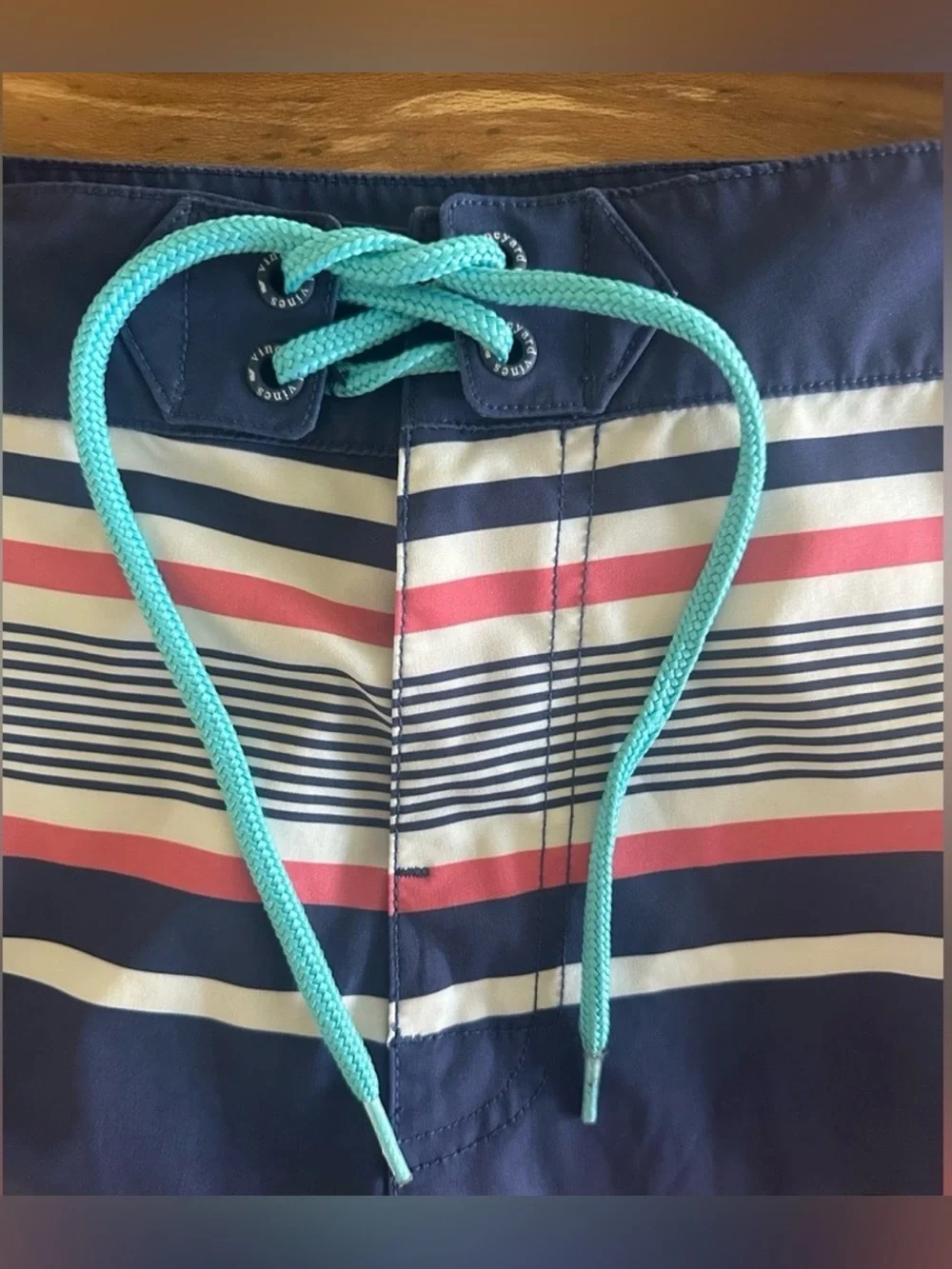 Vineyard Vines Americana Striped Board Shorts Swim Trunks|Size:32